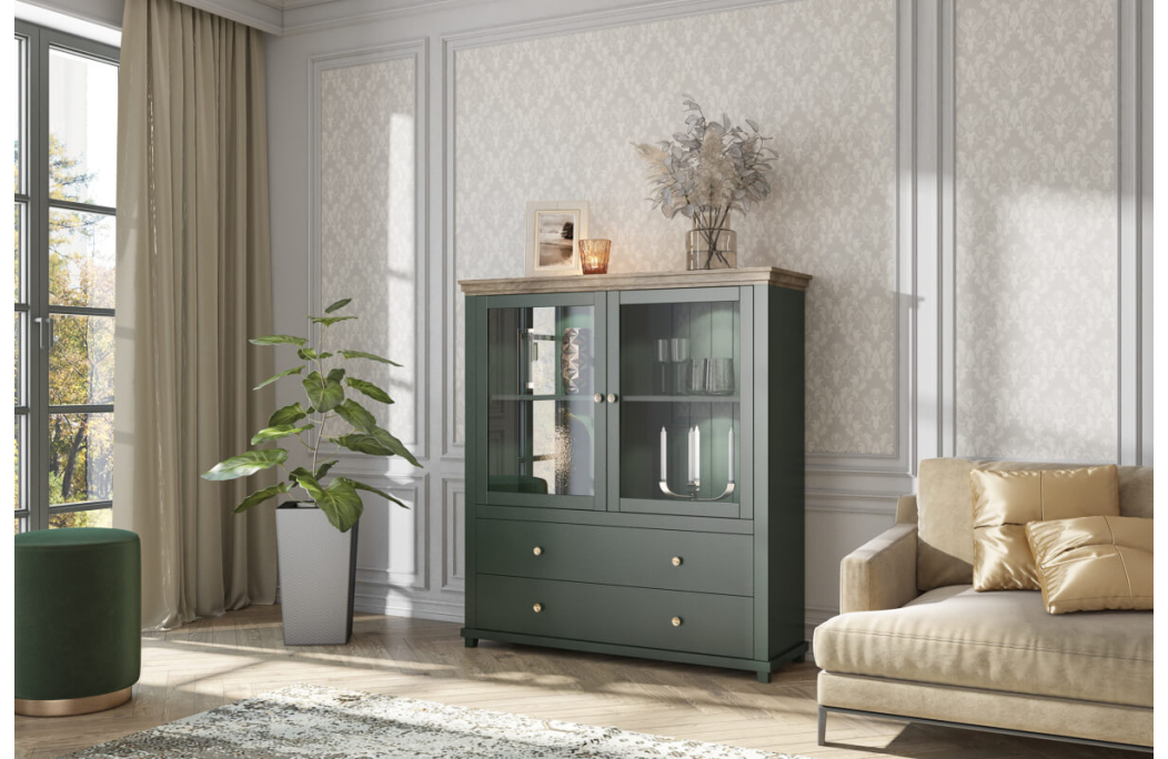 Buffet VOLTERRA avec 2 portes et 2 tiroirs