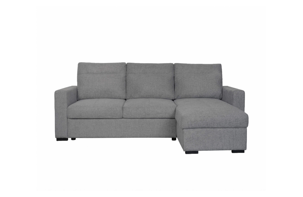 Canapé d’angle réversible SOLARO convertible avec coffre en tissu