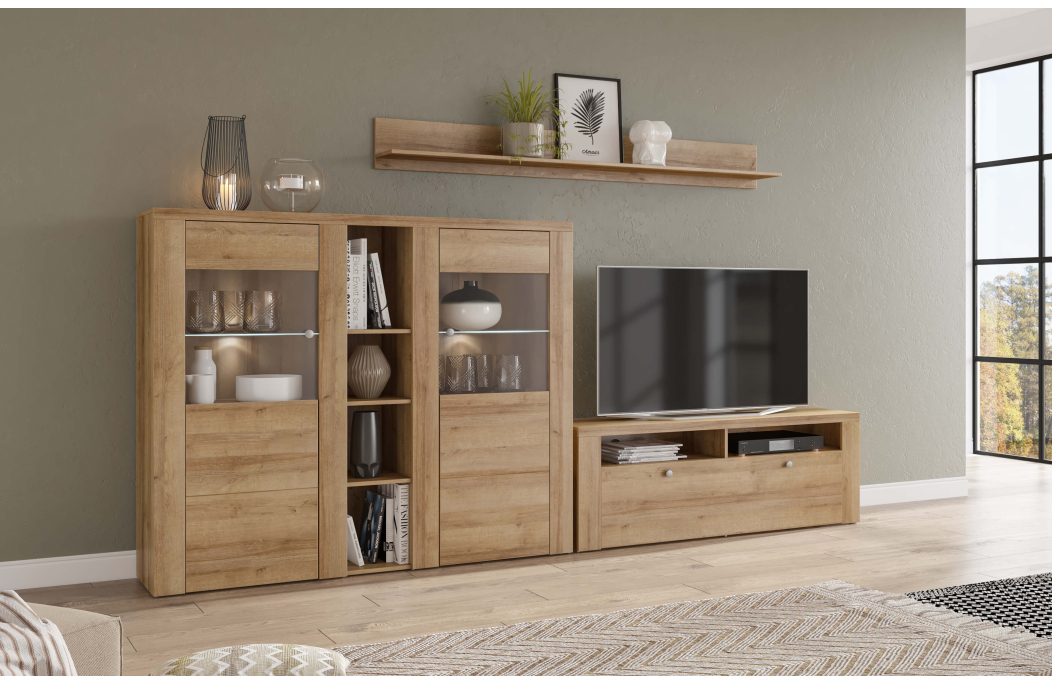 Meuble TV VOLTIA avec 2 portes et 1 niche