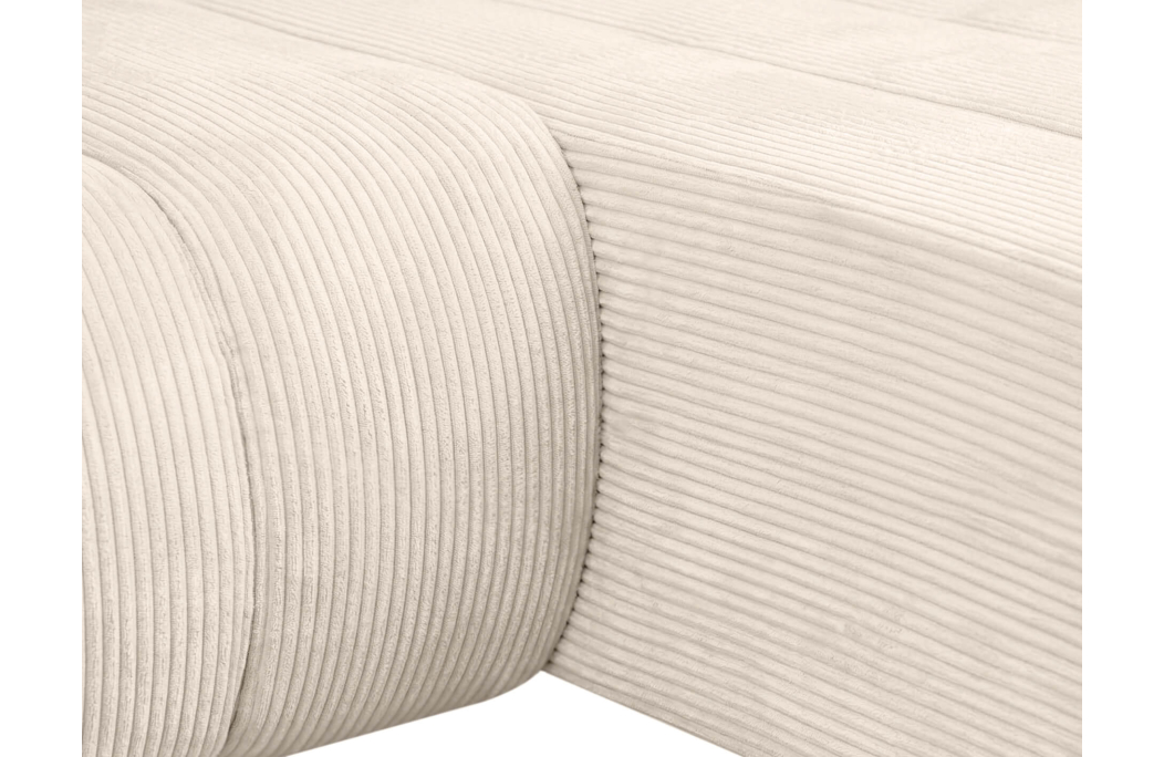 Canapé d'angle LYSIA MINI réversible et convertible en velours côtelé