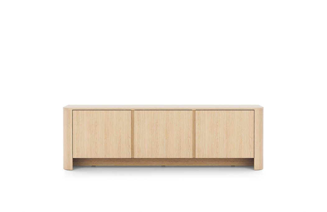 Meuble TV SAVIO 3 portes bas à poser