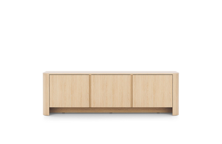 Meuble TV SAVIO 3 portes bas à poser