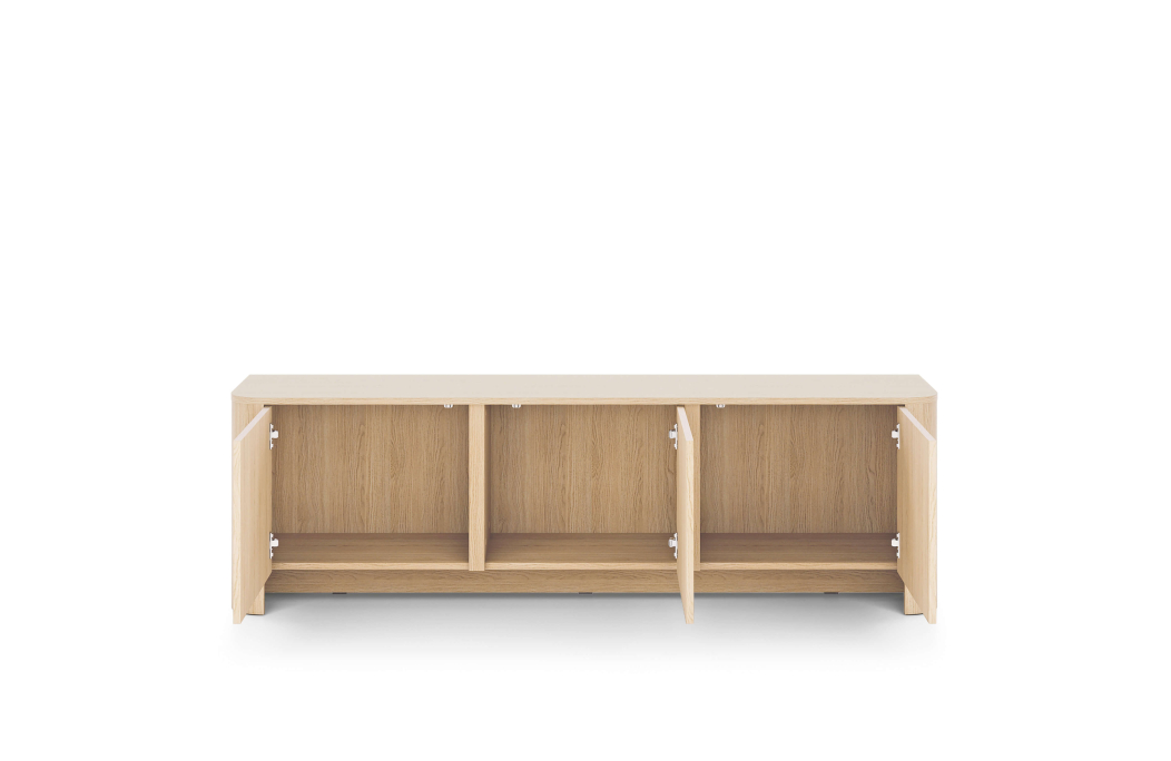 Meuble TV SAVIO 3 portes bas à poser