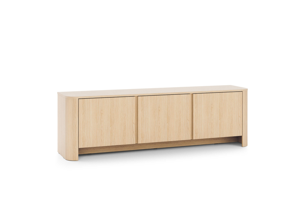 Meuble TV SAVIO 3 portes bas à poser