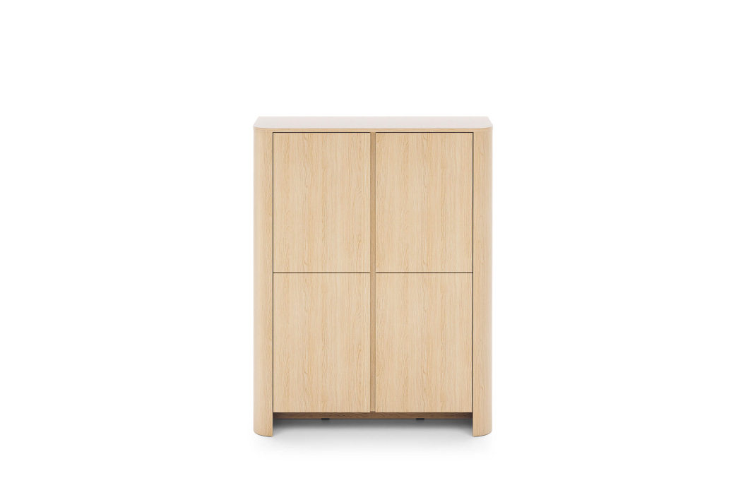 Buffet haut SAVIO 4 portes en bois