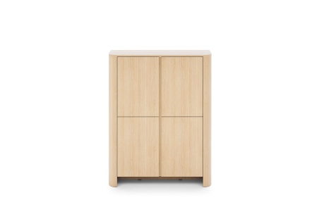 Buffet haut SAVIO 4 portes en bois