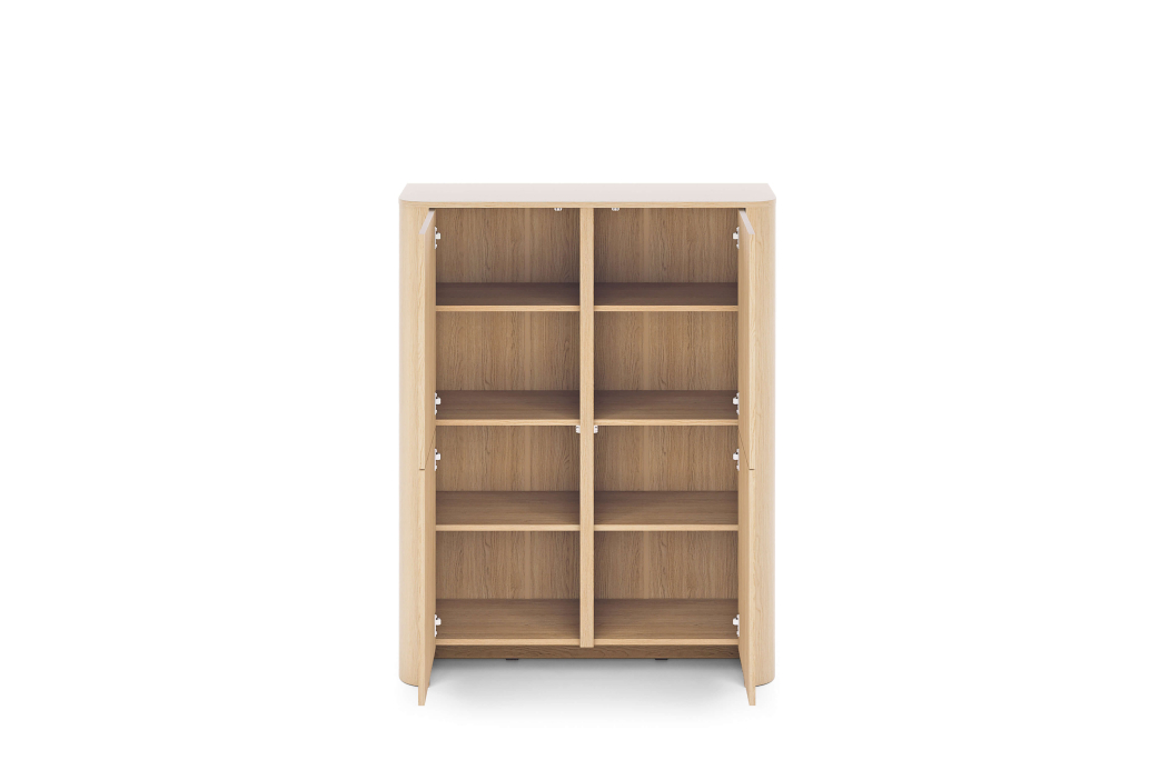 Buffet haut SAVIO 4 portes en bois