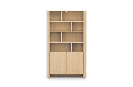 Bibliothèque SAVIO 2 portes avec 8 étagères