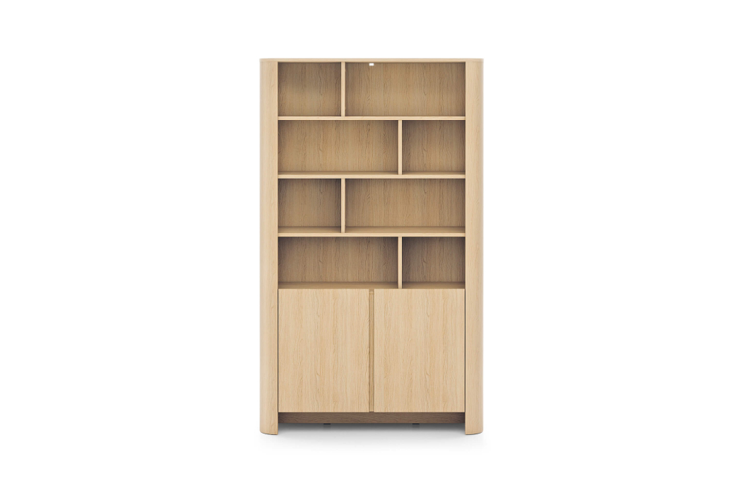 Bibliothèque SAVIO 2 portes avec 8 étagères