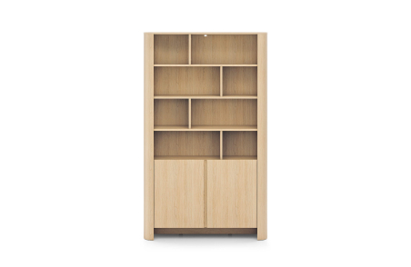 Bibliothèque SAVIO 2 portes avec 8 étagères