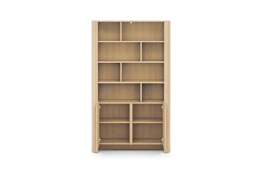 Bibliothèque SAVIO 2 portes avec 8 étagères