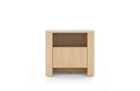 Table de chevet SAVIO avec tiroir et étagère en bois
