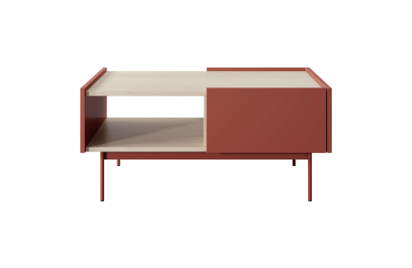 Table basse VIVARO 2 tiroirs en bois