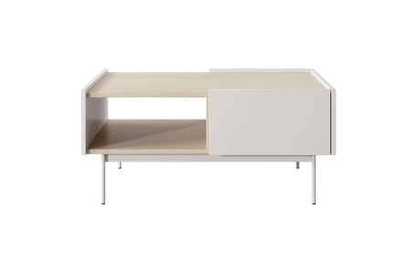 Table basse VIVARO 2 tiroirs en bois