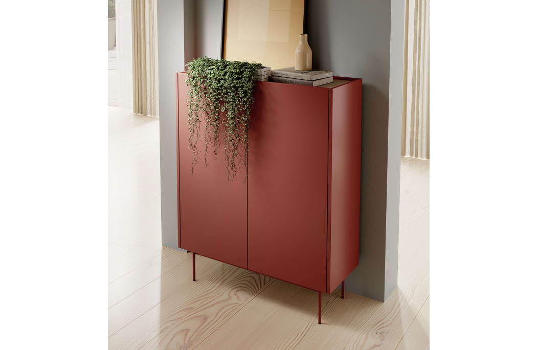 Buffet haut VIVARO 2 portes en bois