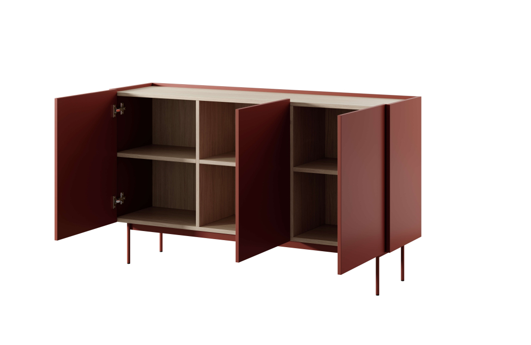 Buffet bas VIVARO 3 portes en bois