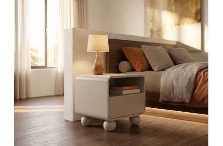 Table de chevet ALBA 1 tiroir et 1 niche en bois