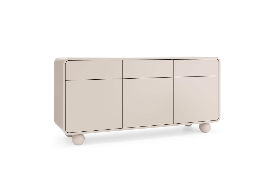 Buffet bas ALBA 3 portes 3 tiroirs en bois