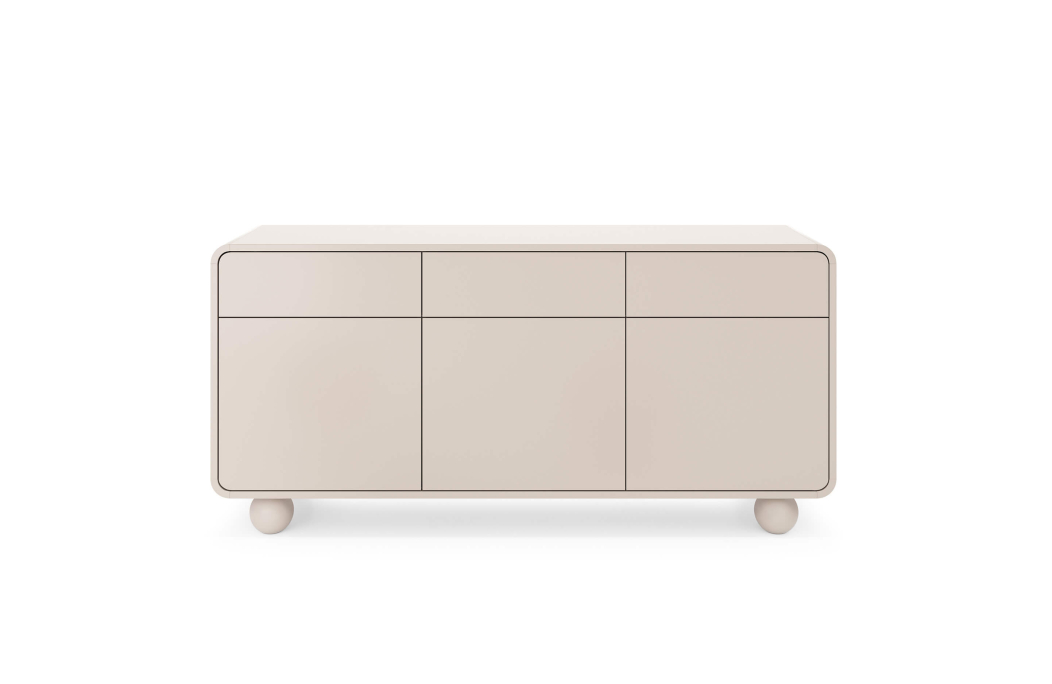 Buffet bas ALBA 3 portes 3 tiroirs en bois