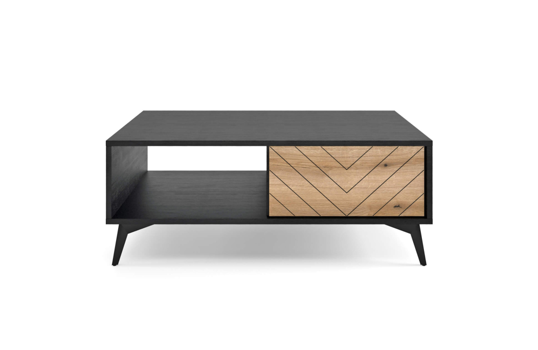 Table basse VARENA avec rangements en bois
