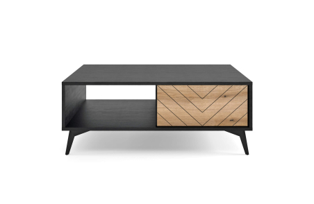 Table basse VARENA avec rangements en bois