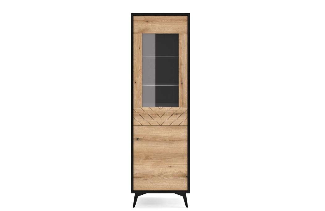 Vitrine VARENA 5 étagères et verre