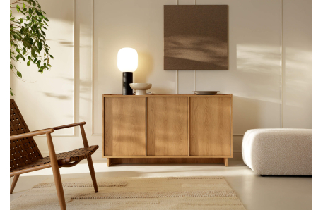 Buffet bas CASSARA 3 portes en bois