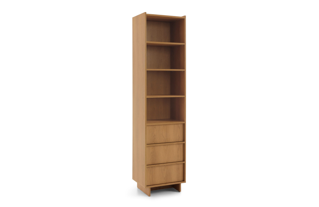 Bibliothèque CASSARA avec 3 tiroirs en bois