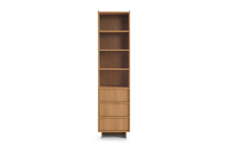 Bibliothèque CASSARA avec 3 tiroirs en bois