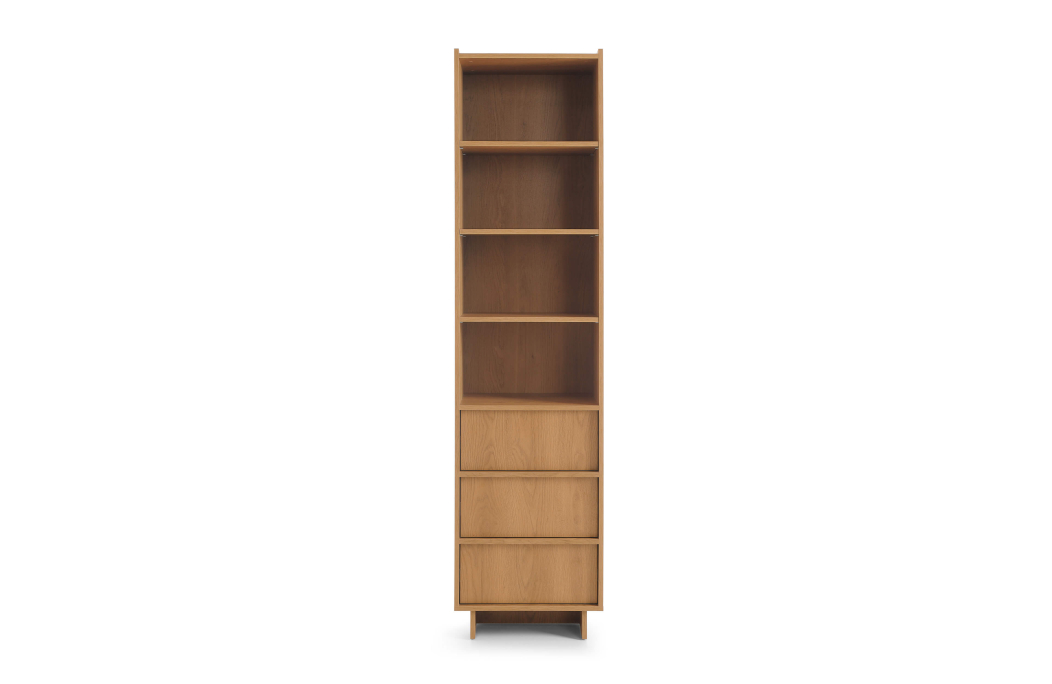 Bibliothèque CASSARA avec 3 tiroirs en bois