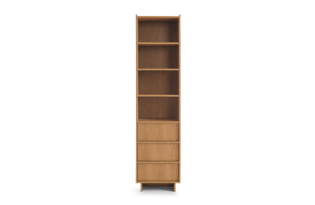 Bibliothèque CASSARA avec 3 tiroirs en bois