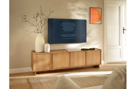 Buffet bas CASSARA 4 portes en bois
