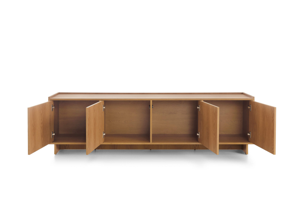 Buffet bas CASSARA 4 portes en bois
