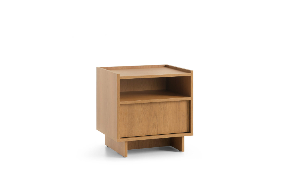 Table de chevet CASSARA avec tiroir en bois
