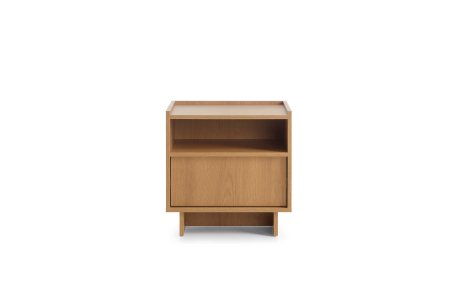 Table de chevet CASSARA avec tiroir en bois