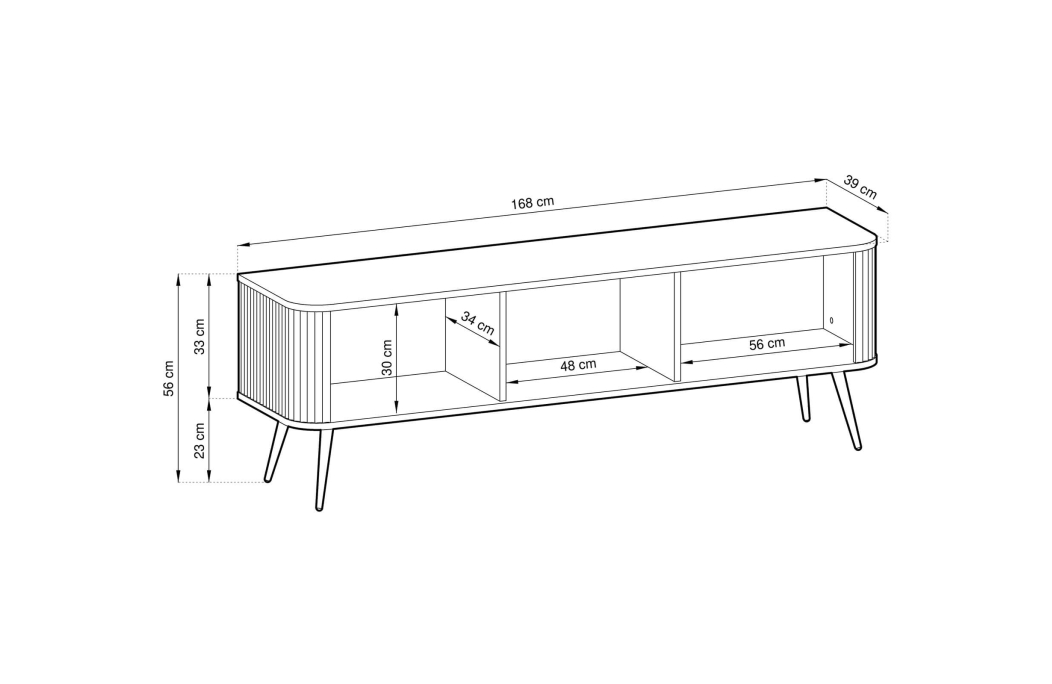 Meuble TV VELINA 3 portes