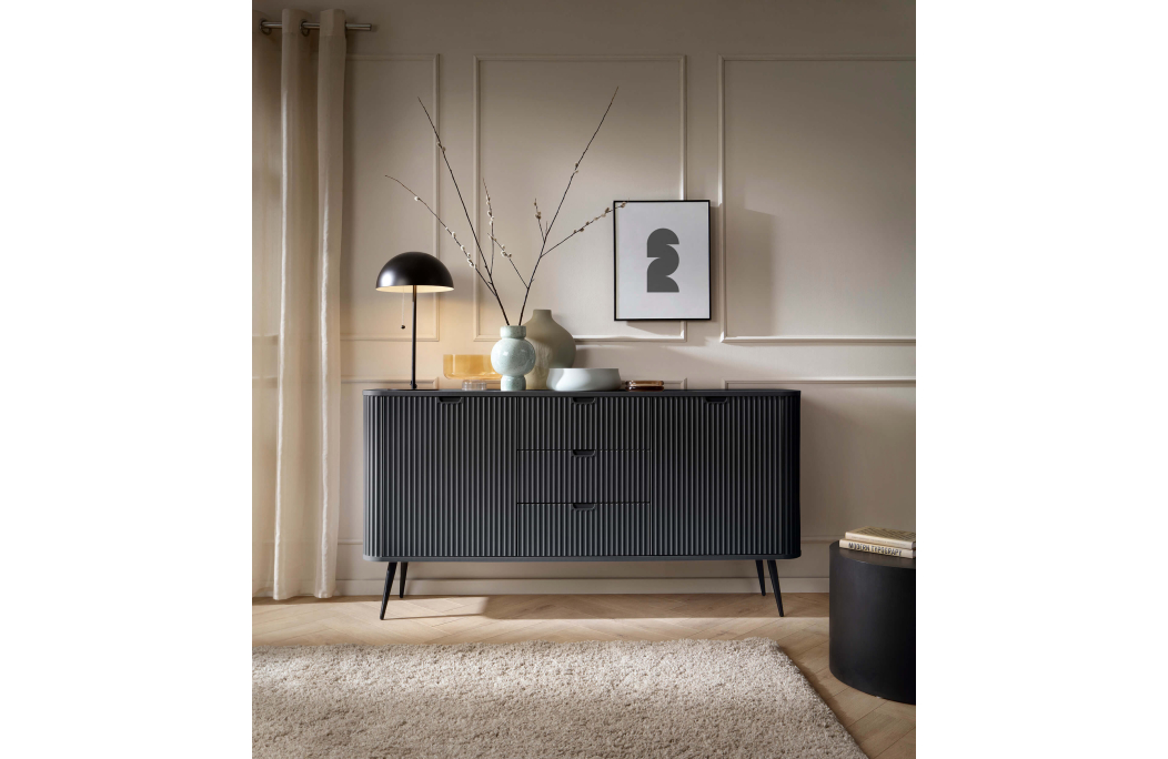 Buffet bas VELINA 2 portes et 3 tiroirs