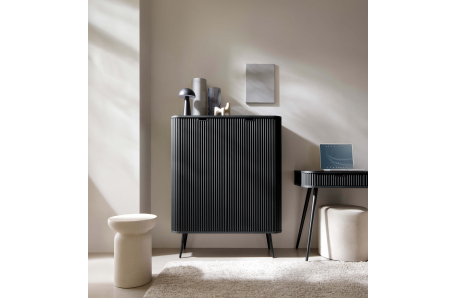 Buffet haut VELINA 2 portes et bois