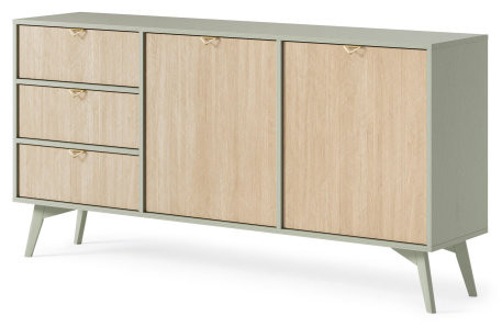 Buffet bas MUSEO 2 portes 3 tiroirs en bois