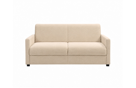 Canapé droit AGATHE CONFORT convertible 3 places couchage express en tissu