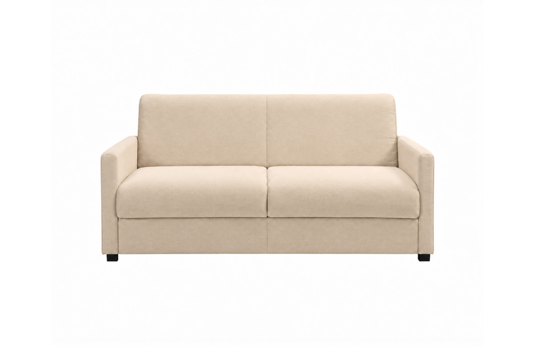 Canapé droit AGATHE CONFORT convertible 3 places couchage express en tissu