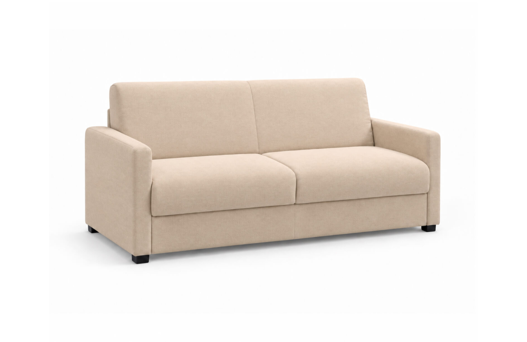 Canapé droit AGATHE CONFORT convertible 3 places couchage express en tissu