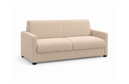 Canapé droit AGATHE CONFORT convertible 3 places couchage express en tissu