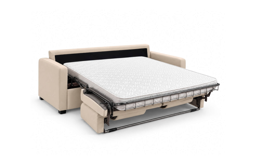 Canapé droit AGATHE CONFORT convertible 3 places couchage express en tissu
